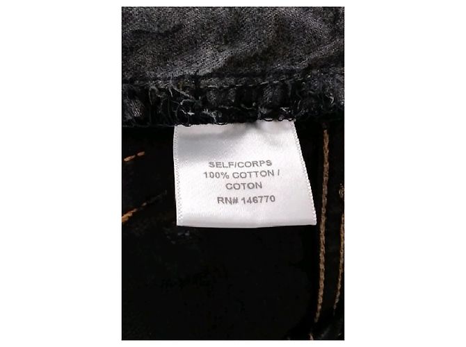 Jeans Levi's de algodão preto - vista 6