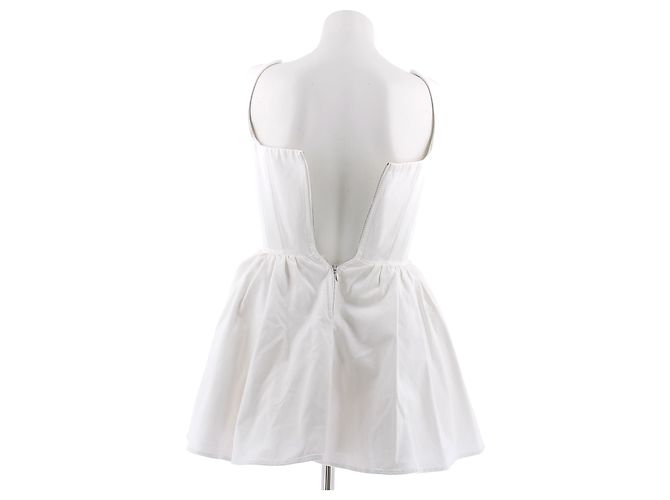 Autre Marque Vestido mini de algodón blanco SILVIA ASTORE - vista 2