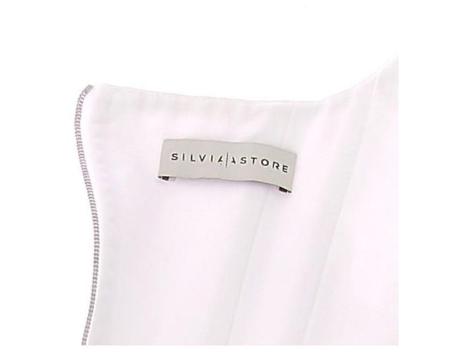 Autre Marque Vestido mini de algodón blanco SILVIA ASTORE - vista 7