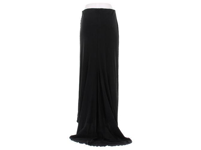 Falda de seda negra Magda Butrym - vista 2