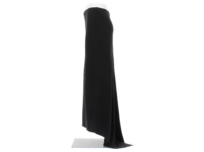 Falda de seda negra Magda Butrym - vista 4