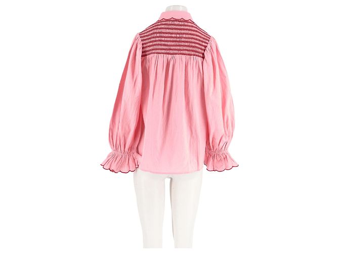 Autre Marque Camisa de algodón rosa - vista 2