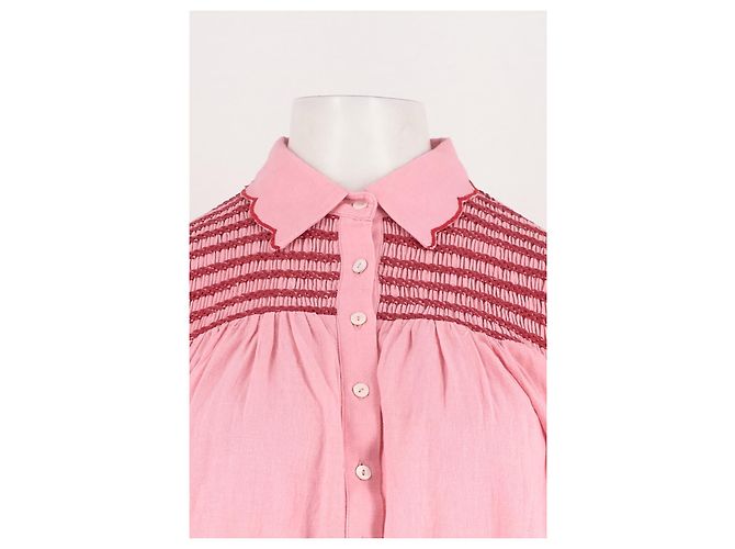 Autre Marque Camisa de algodón rosa - vista 5