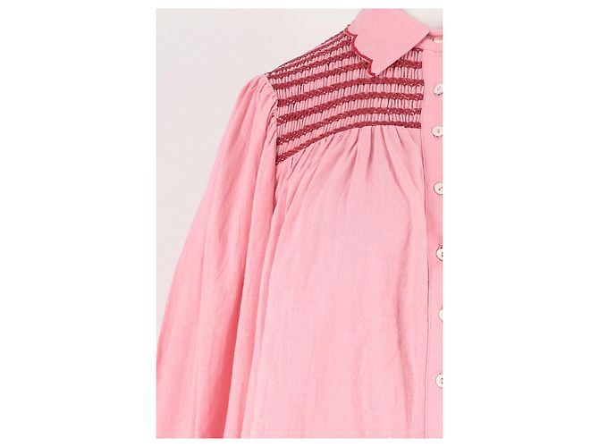 Autre Marque Camisa de algodón rosa - vista 6