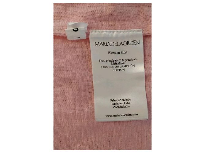 Autre Marque Camisa de algodón rosa - vista 8