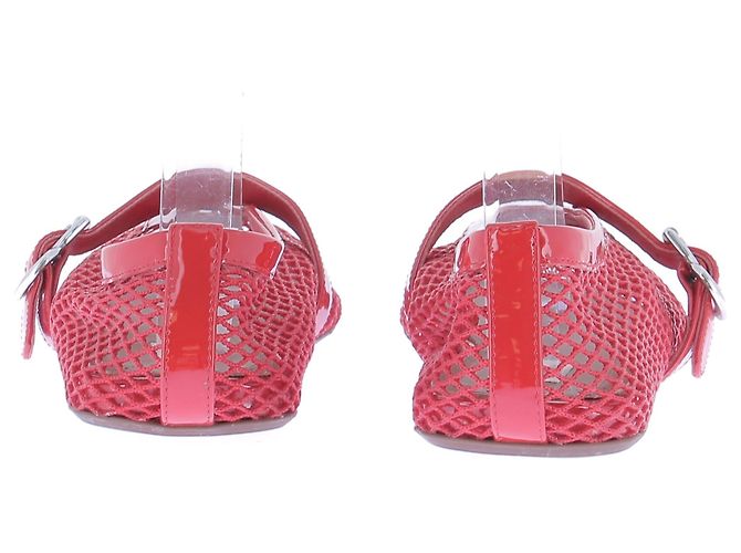 Alaïa Ballerine intrecciate rosse - vista 5