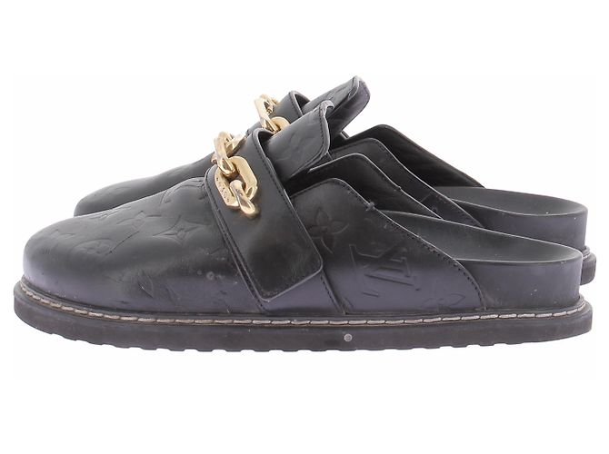 Louis Vuitton Mules "LV Cozy" in pelle nera - vista 2