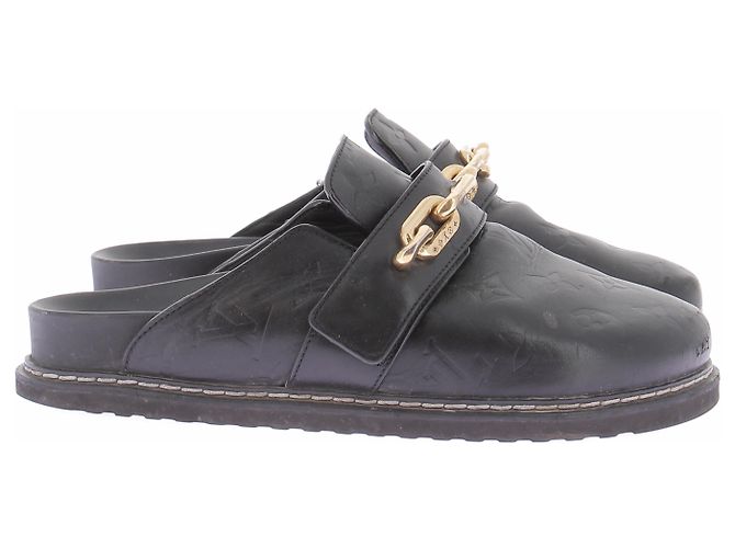 Louis Vuitton Mules "LV Cozy" in pelle nera - vista 3