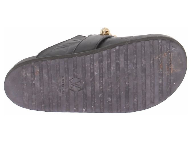 Louis Vuitton Mules "LV Cozy" in pelle nera - vista 6