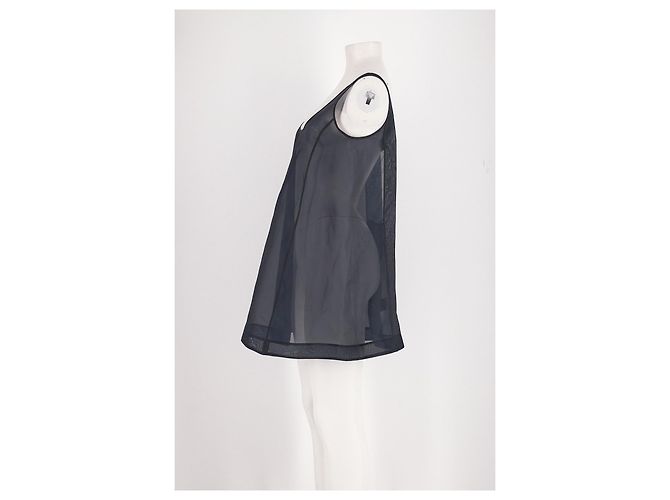 Autre Marque ARKET Graues Seidenkleid mit Spitzenbesatz - Ansicht 3