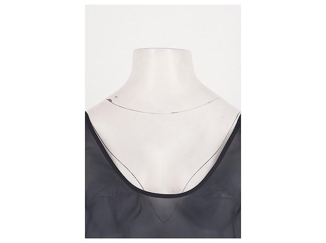 Autre Marque ARKET Graues Seidenkleid mit Spitzenbesatz - Ansicht 5