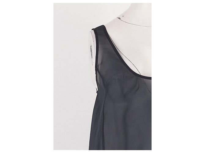 Autre Marque ARKET Graues Seidenkleid mit Spitzenbesatz - Ansicht 6
