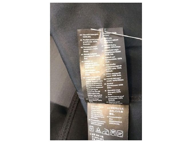 Autre Marque ARKET Graues Seidenkleid mit Spitzenbesatz - Ansicht 8