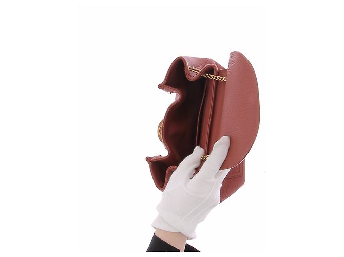 Polène Borsa a tracolla "Numéro Un Mini" terracotta - vista 7