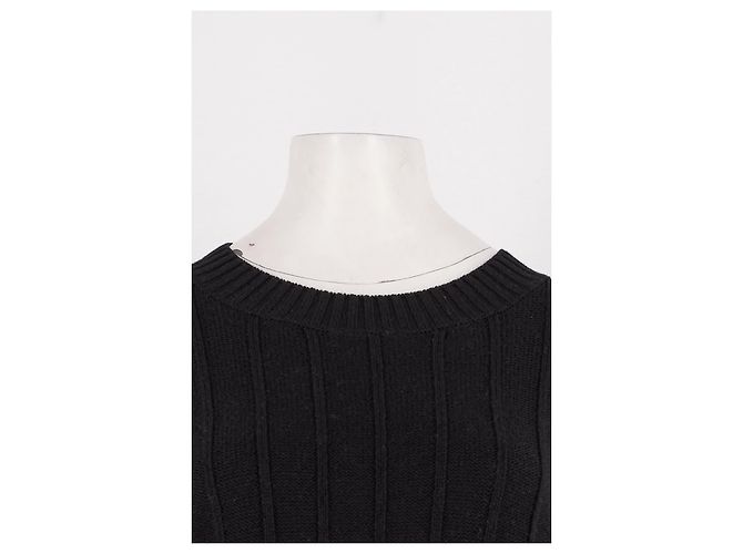 Autre Marque ATTIRE THE STUDIO Schwarzer Wollpullover Rundhals - Ansicht 5