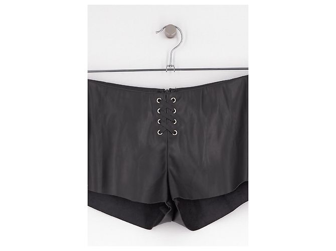 Autre Marque Pantaloncini neri I.AM.GIA con lacci - vista 3