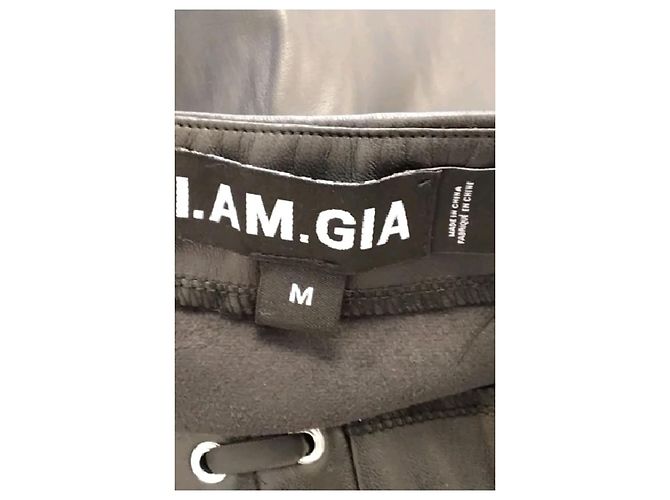 Autre Marque Pantaloncini neri I.AM.GIA con lacci - vista 5