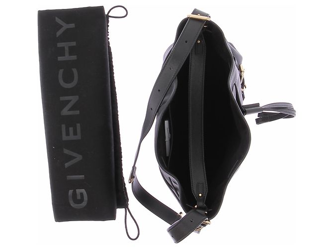 Givenchy Borsa in pelle nera "Voyou" - vista 7