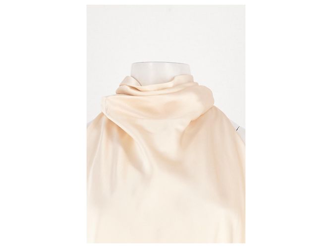 Autre Marque Top sin mangas de seda blanco ATTIRE THE STUDIO Cuello alto - vista 5