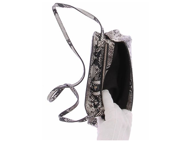 Autre Marque Borsa a pochette con stampa serpente - vista 4