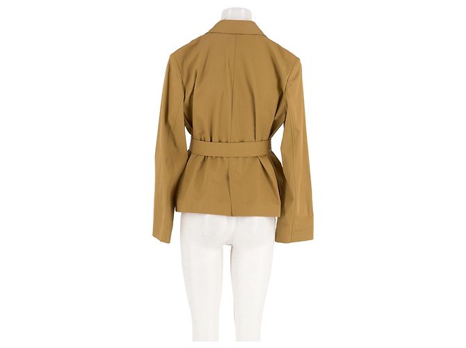 Bonpoint Blazer de algodão amarelo - vista 2
