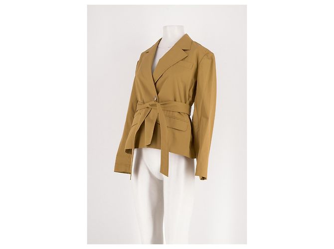 Bonpoint Blazer de algodão amarelo - vista 4