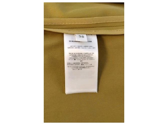 Bonpoint Blazer de algodão amarelo - vista 8
