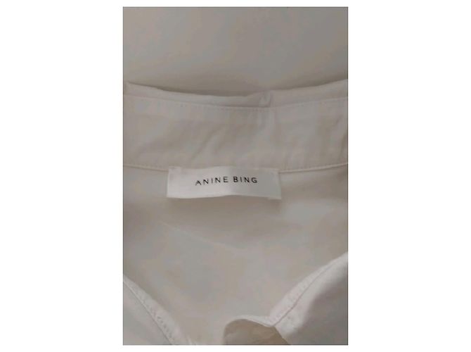 Anine Bing Abito in cotone bianco - vista 7