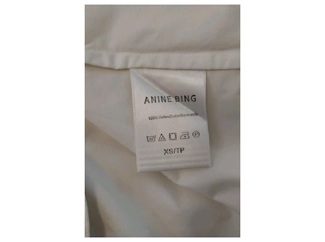 Anine Bing Abito in cotone bianco - vista 8