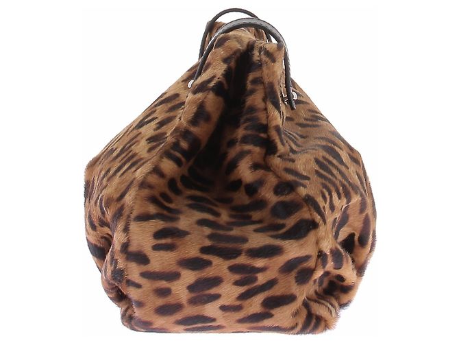 Autre Marque Borsa a mano MARCELL PUSTUL LA BAG Marrone in ecopelliccia - vista 4