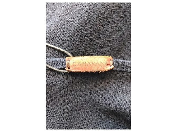 Autre Marque Marineblauer Leinen-Overall - Ansicht 5