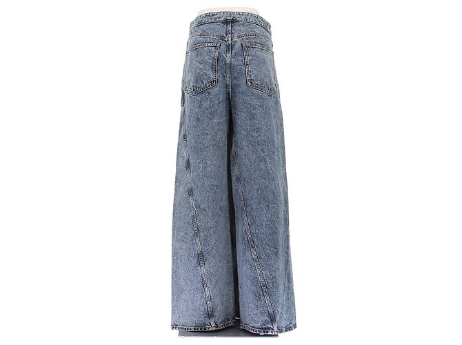 Alaïa Ausgewaschene Denim-Jeans mit Rock - Ansicht 2