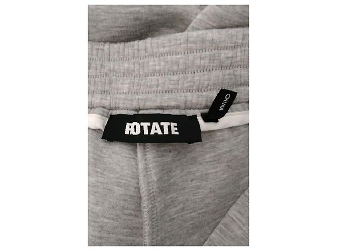 Rotate Calças de algodão cinzentas - vista 5