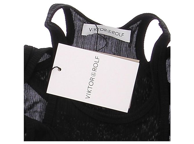 Viktor & Rolf Canotta nera a triple spalline - vista 5