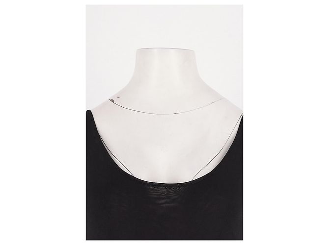 Totême Schwarzes Midikleid mit Spaghettiträgern - Ansicht 5