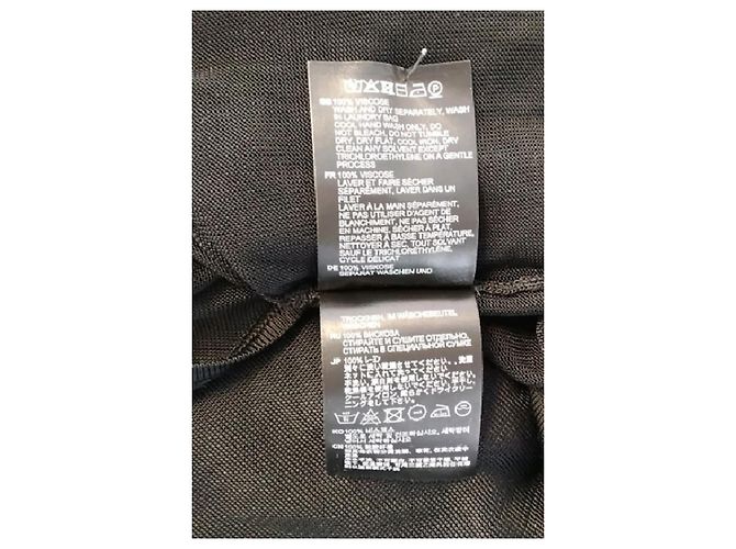 Totême Schwarzes Midikleid mit Spaghettiträgern - Ansicht 8
