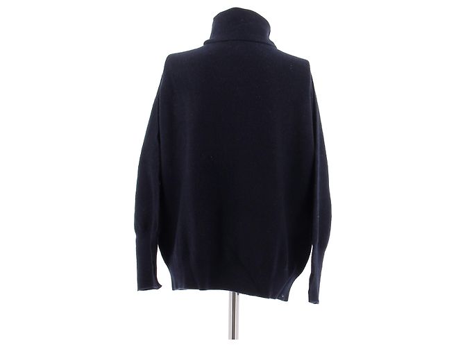 Autre Marque Marineblauer Rollkragenpullover - Ansicht 2