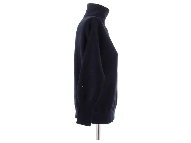 Autre Marque Marineblauer Rollkragenpullover - Ansicht 3
