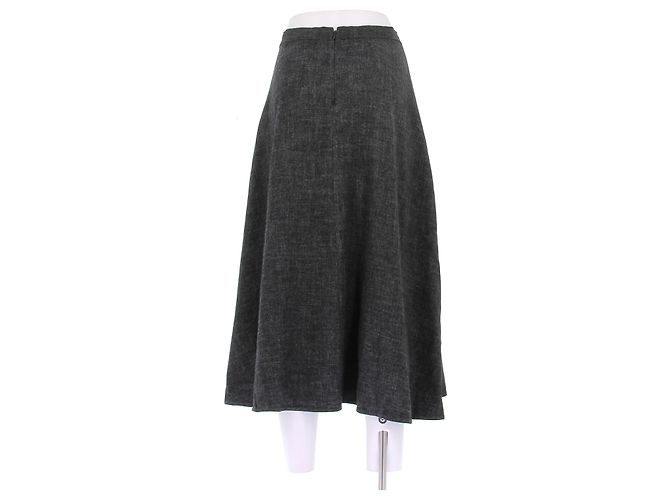 Vince Falda midi gris oscuro - vista 2