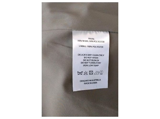 Autre Marque Blazer de lana beige - vista 8