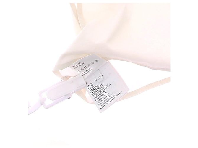 Miu Miu Crop top bianco in cotone - vista 6