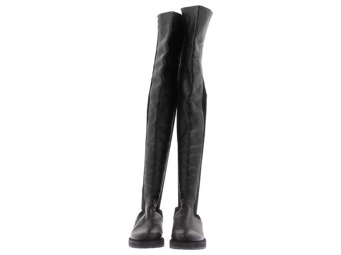 Fendi Black Leather Knee High Boots - view 3
