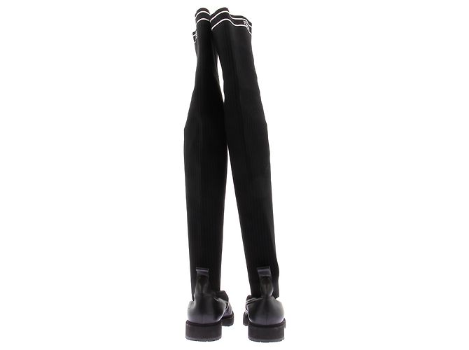 Fendi Black Leather Knee High Boots - view 6
