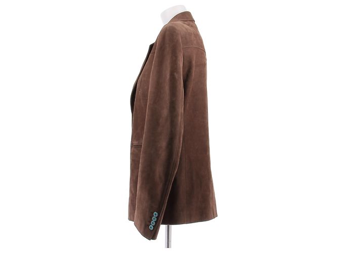 Louis Vuitton Wildlederjacke braun - Ansicht 4
