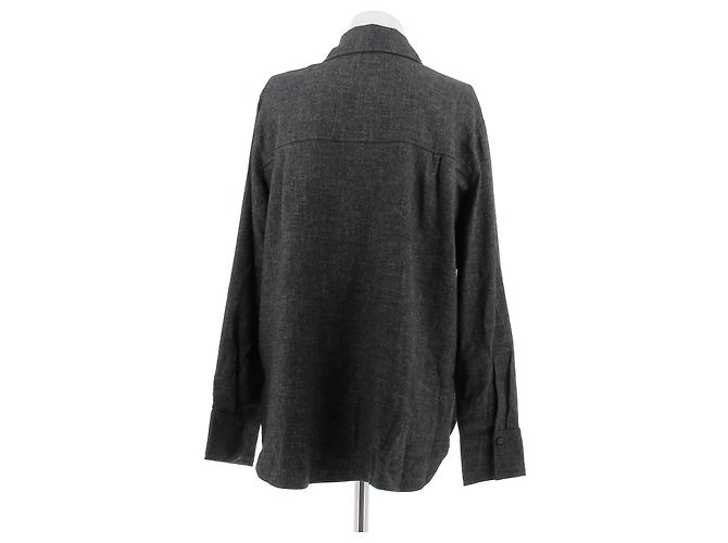 Camisa Vince de lino gris - vista 2