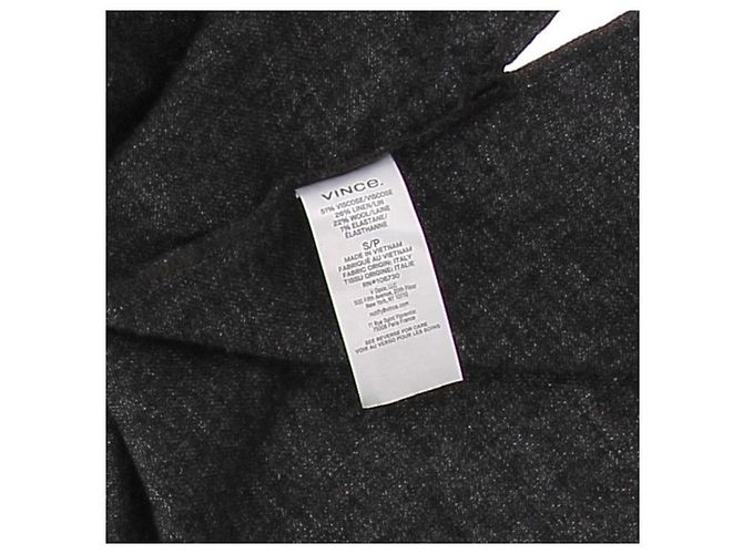 Camisa Vince de lino gris - vista 6