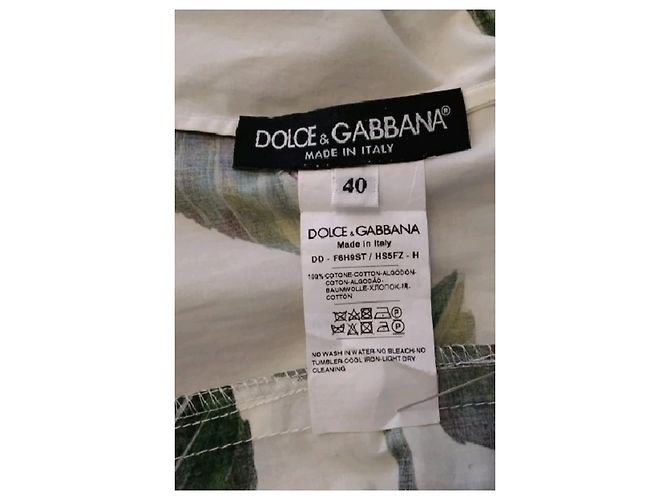Dolce & Gabbana Vestido de algodão branco - vista 7