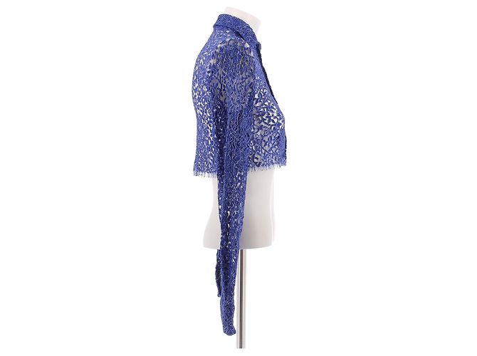 Coperni Blaues Spitzentop - Ansicht 3