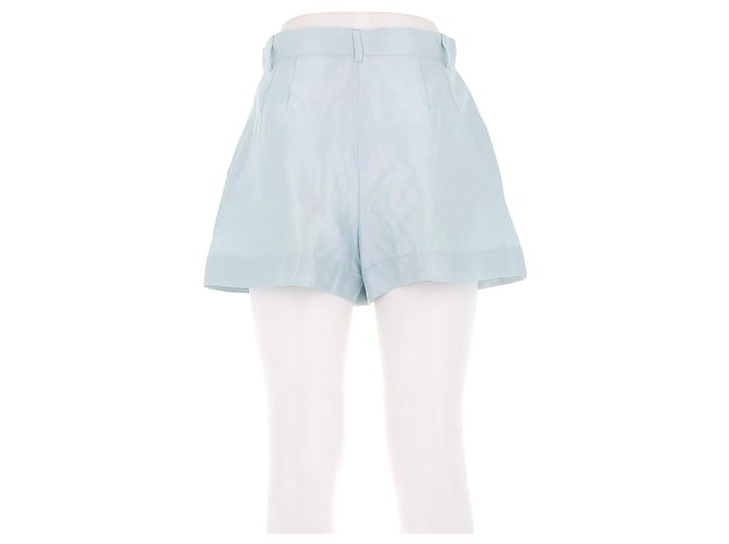 Pantaloncini in seta blu Dolce & Gabbana - vista 2