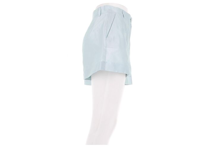 Pantaloncini in seta blu Dolce & Gabbana - vista 3